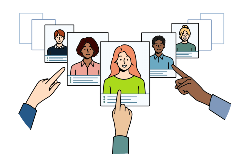 Optimiertes Kandidatenmanagement Vektor